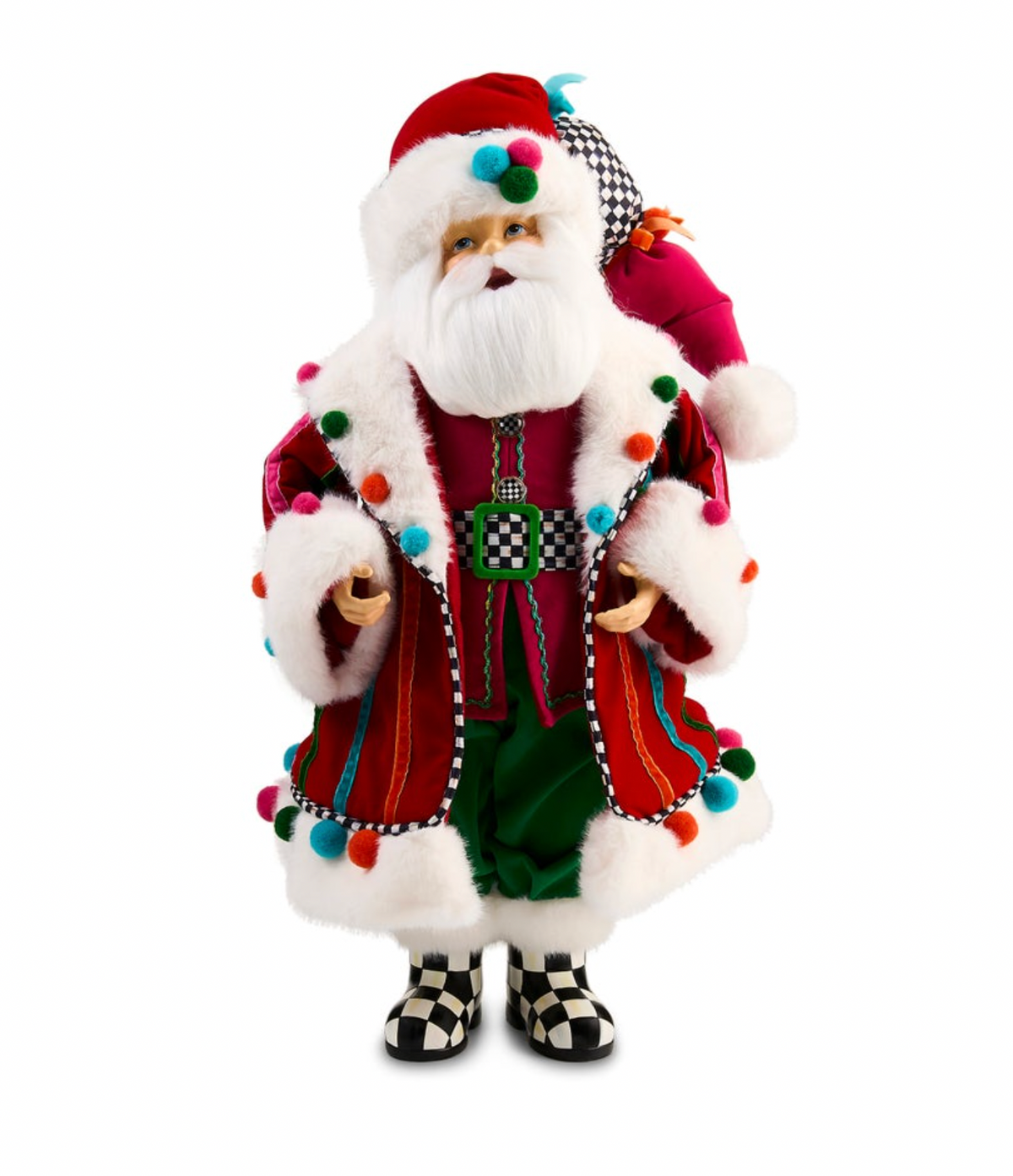 Confetti Christmas Fabric Santa