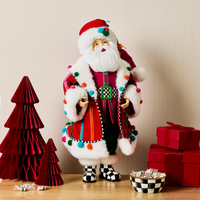 Confetti Christmas Fabric Santa