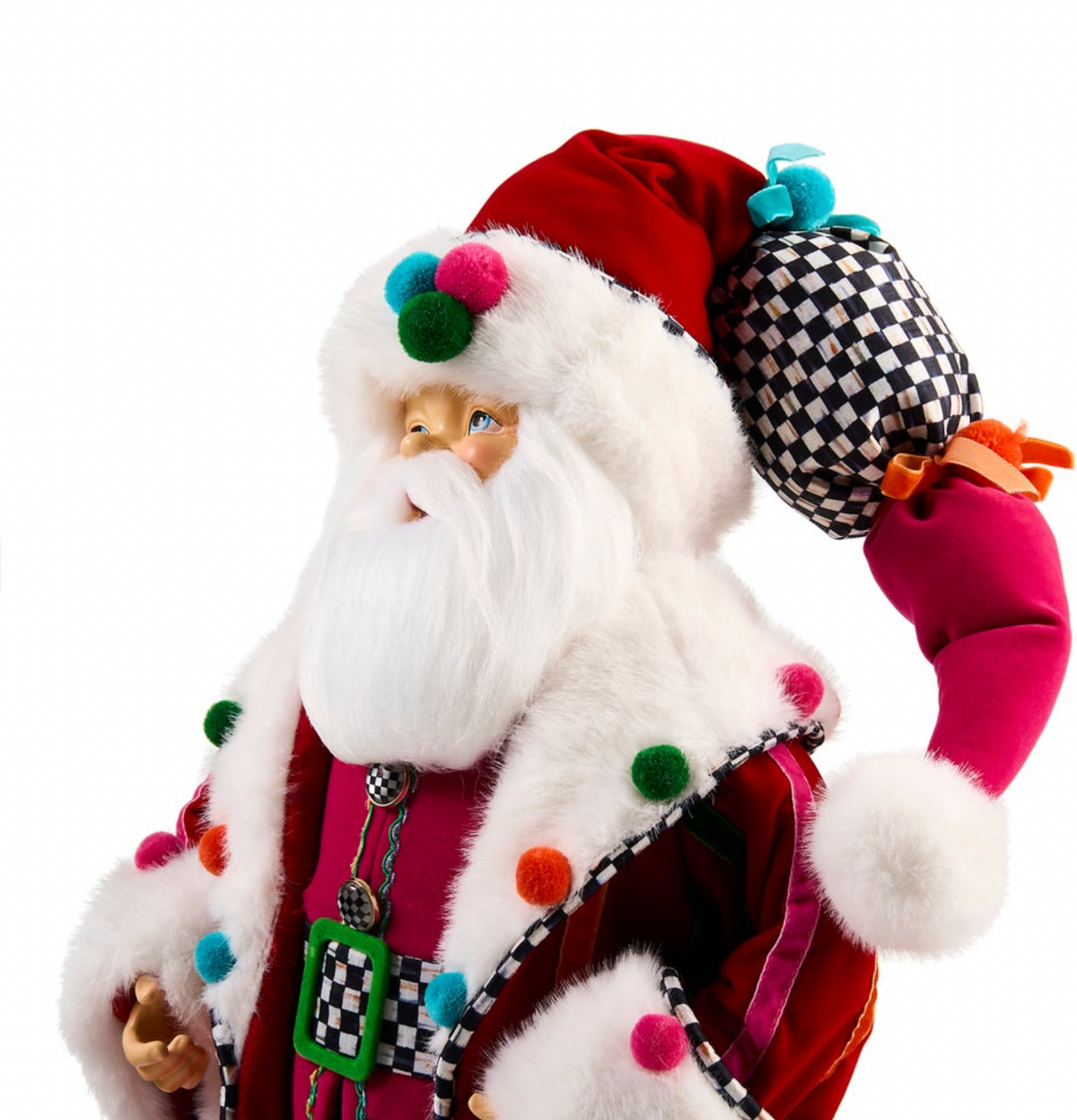 Confetti Christmas Fabric Santa