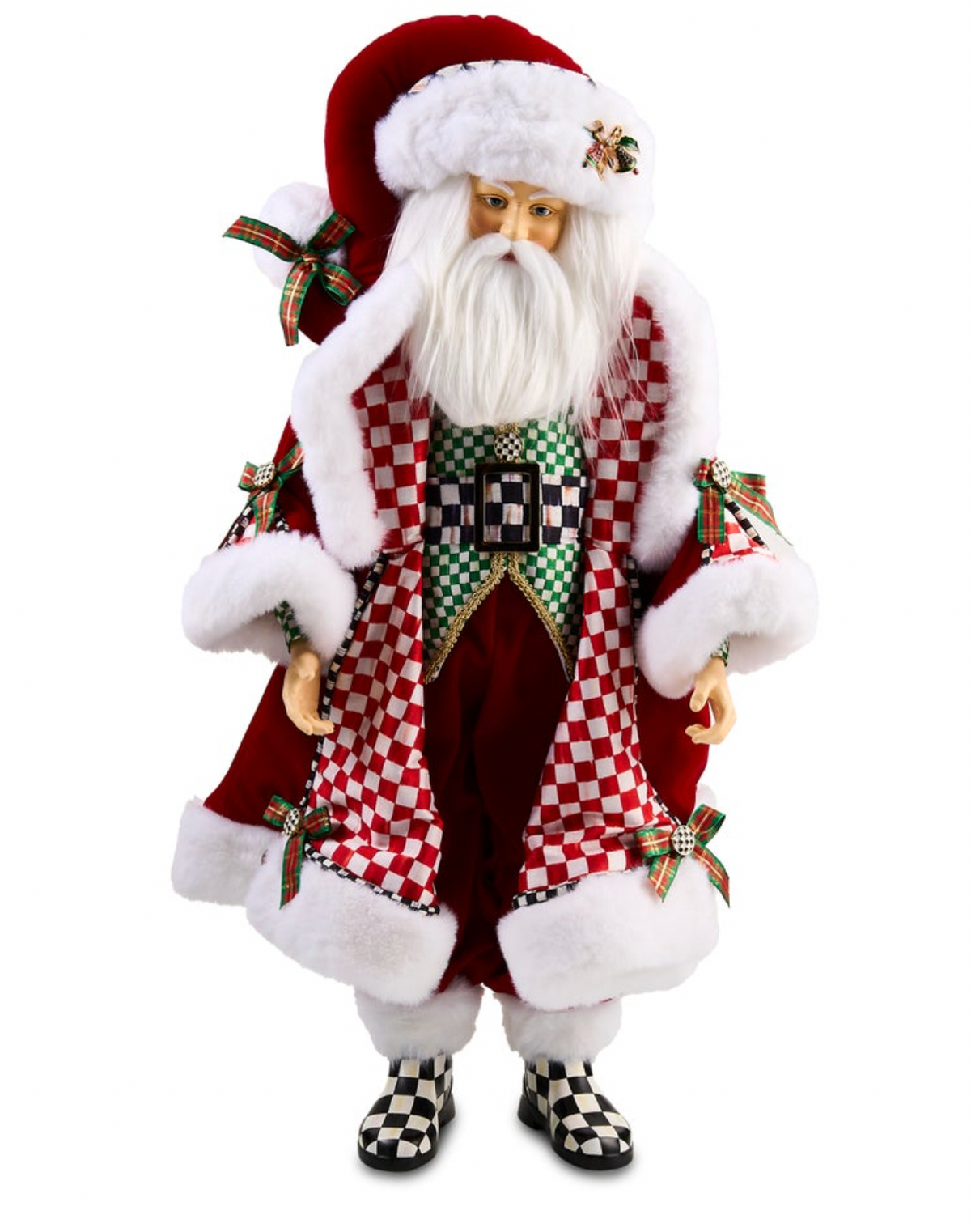 Check It Out Fabric Santa Claus
