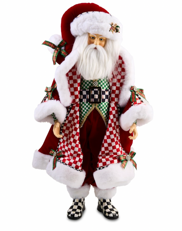Check It Out Fabric Santa Claus