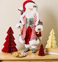 Check It Out Fabric Santa Claus