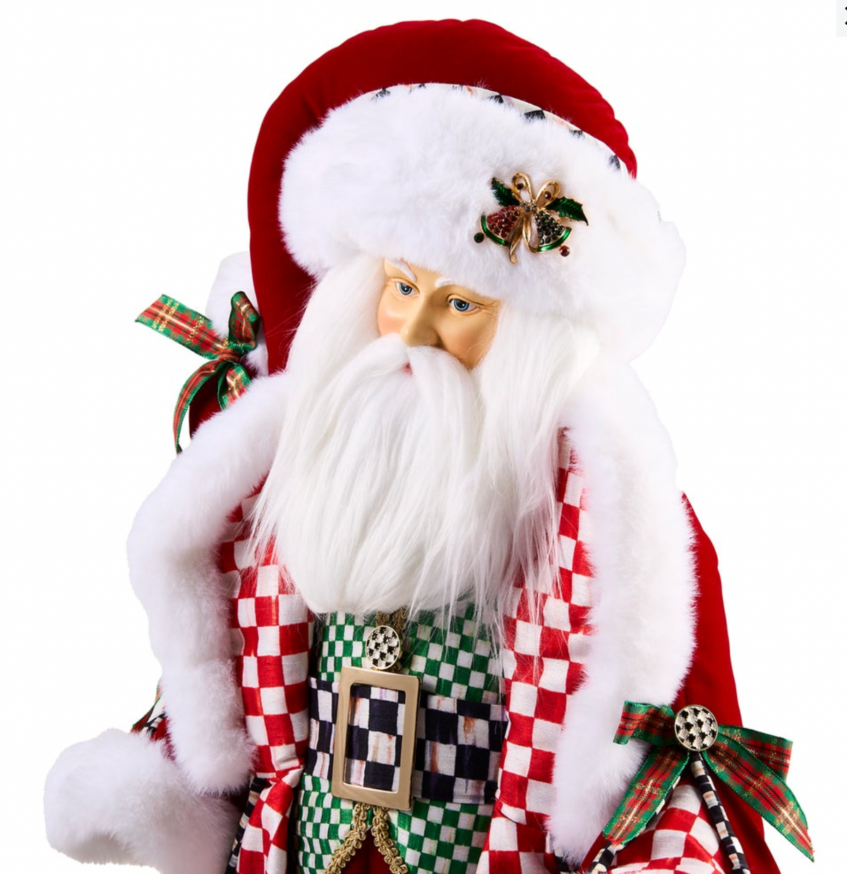 Check It Out Fabric Santa Claus