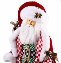 Check It Out Fabric Santa Claus