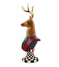 Timeless Tartan Stag Head Bust