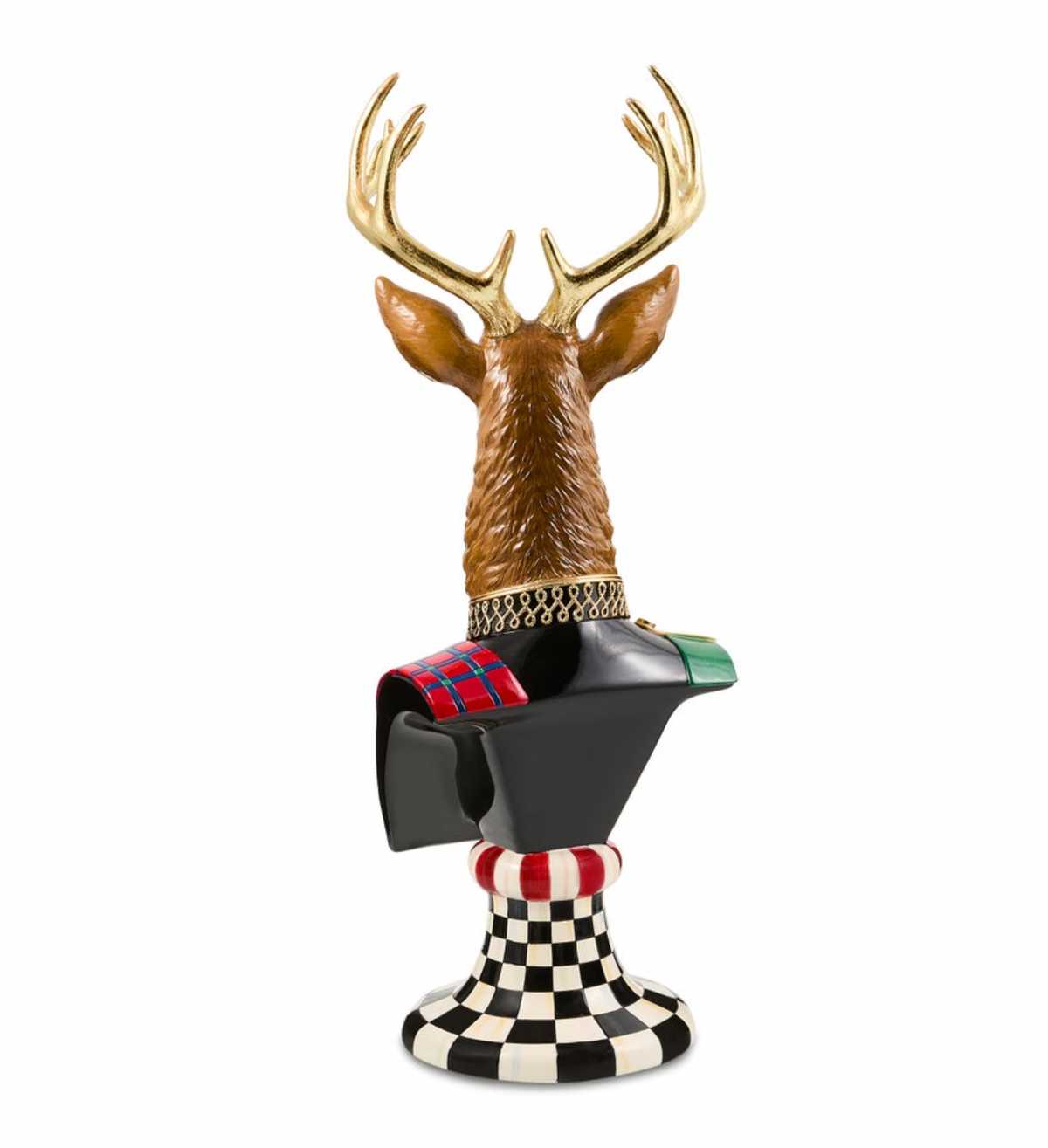 Timeless Tartan Stag Head Bust