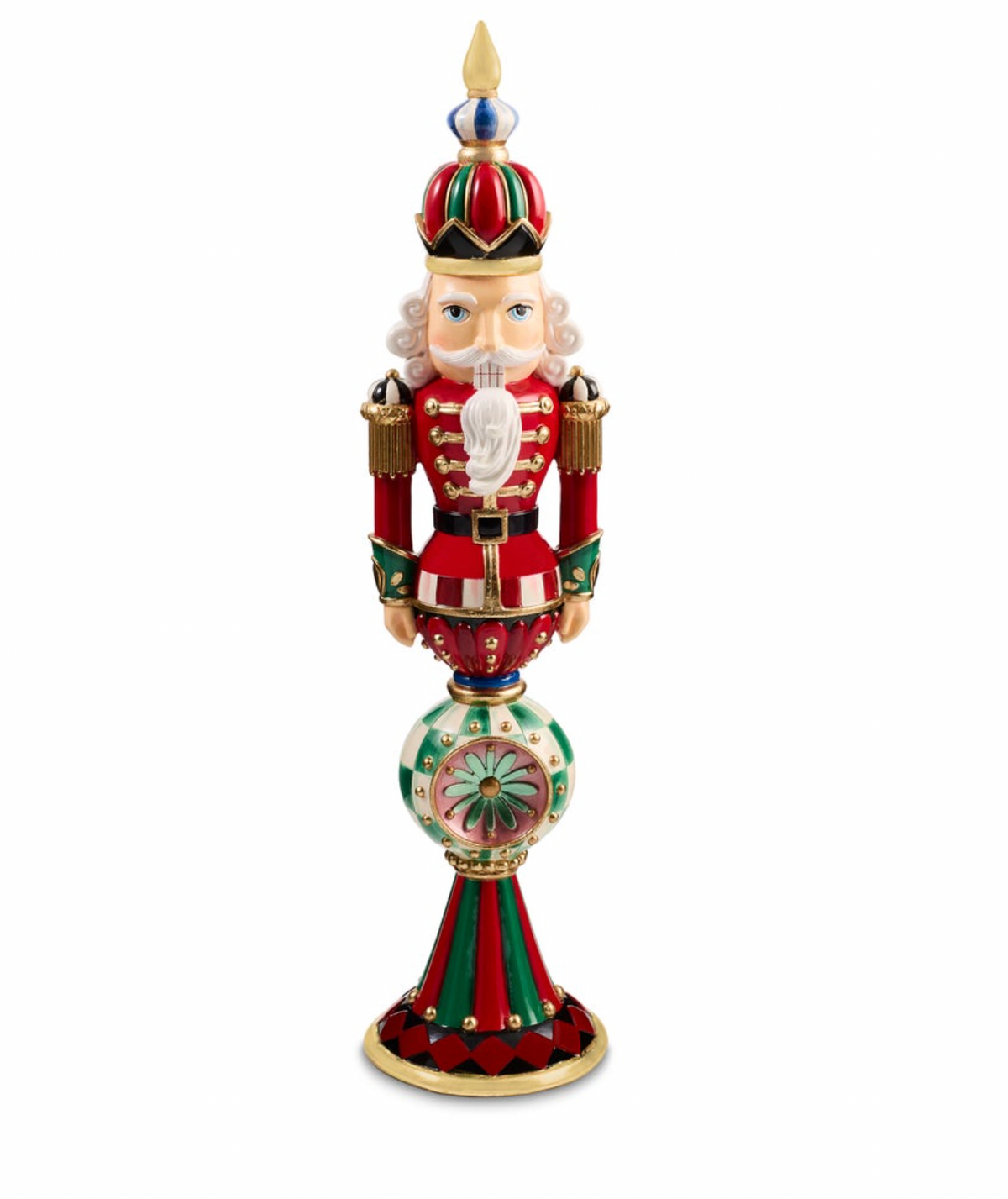 Timeless Tartan Resin Reflector Nutcracker