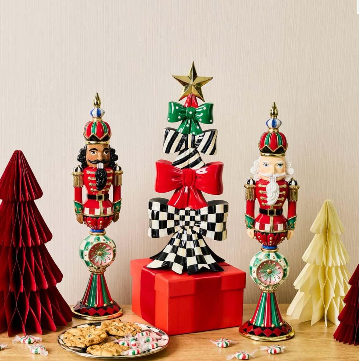 Timeless Tartan Resin Reflector Nutcracker