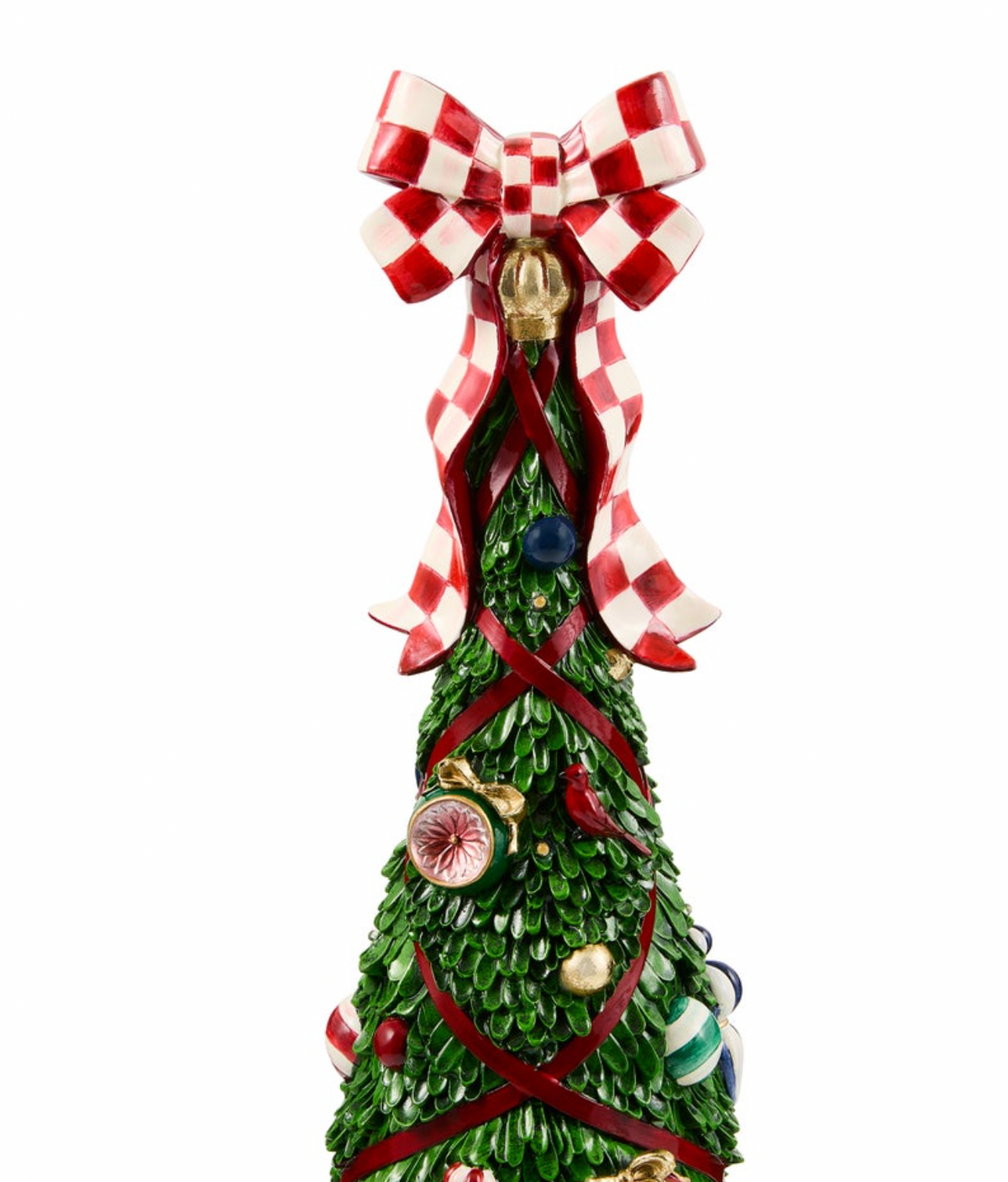 Timeless Tartan Illuminated Topiary Tree