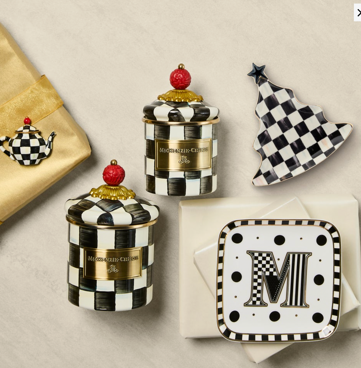 Courtly Check Tree Trinket Tray