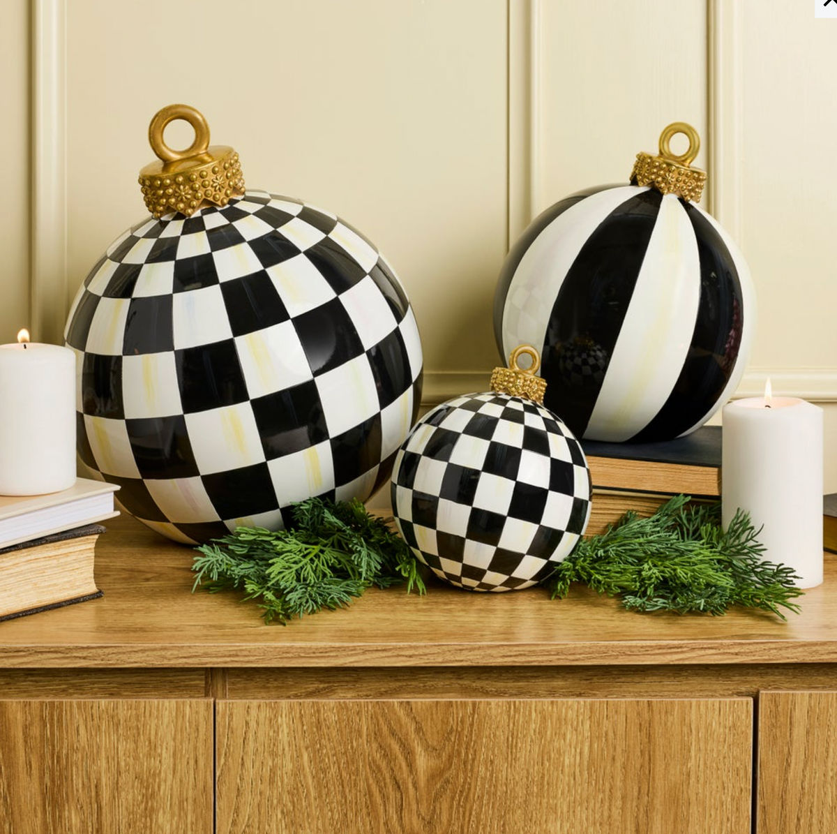 Courtly Check Large Tabletop Ornament