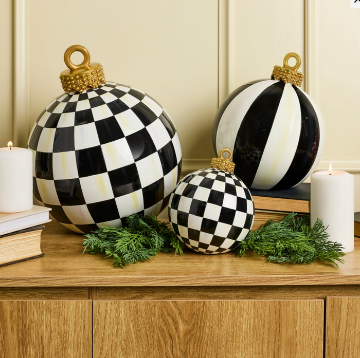 Courtly Check Large Tabletop Ornament
