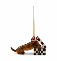Holiday Dachshund Dog Ornament