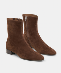 Tarine Booties Dk Brown Nubuck
