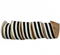 5Y COTTON W/LAME STRIPE RIBBON