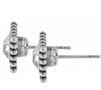 Sparkle Square Mini Post Earrings