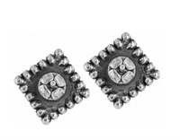 Sparkle Square Mini Post Earrings