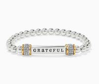 Meridian Grateful Two Tone Stretch Bracelet