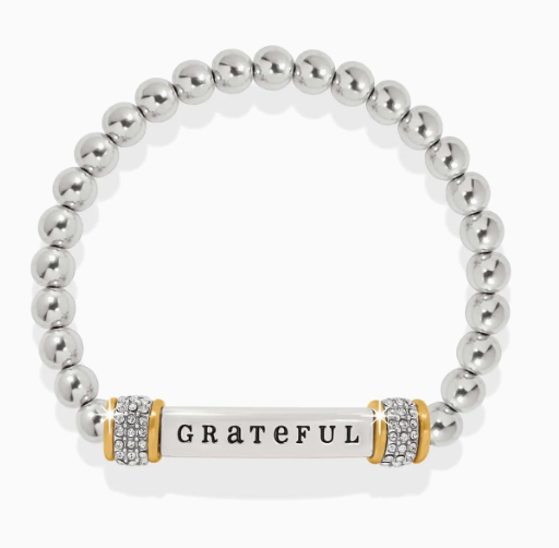 Meridian Grateful Two Tone Stretch Bracelet