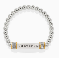 Meridian Grateful Two Tone Stretch Bracelet
