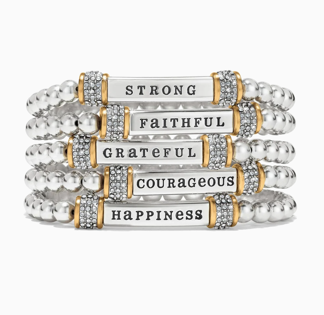 Meridian Strong Two Tone Stretch Bracelet