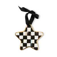 Courtly Check Star Ornament
