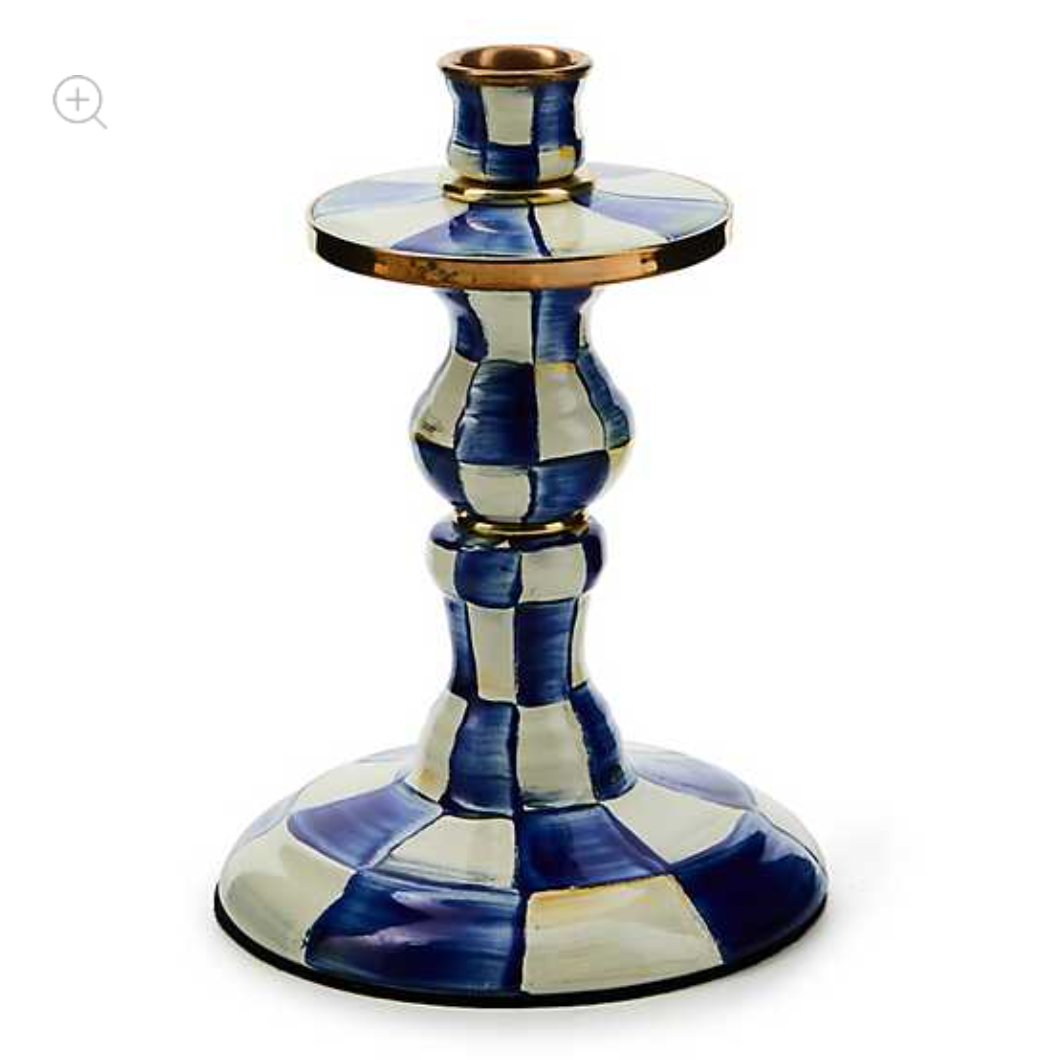 Royal Check Small Candlestick