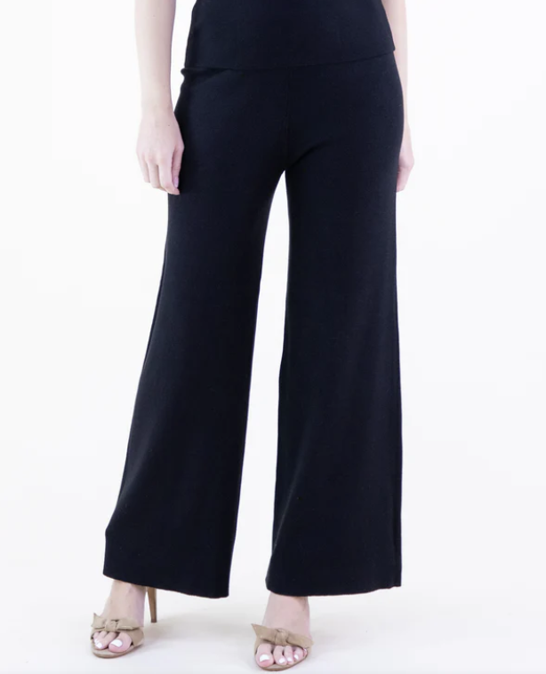 Classy Tight Knit Wide Leg Pants