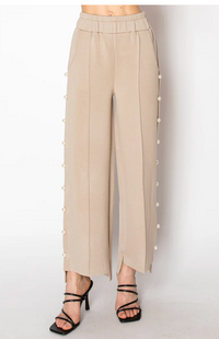 Farrah French Scuba Pearl Long Pant