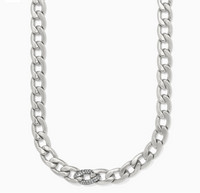 Cleo Pave Link Necklace