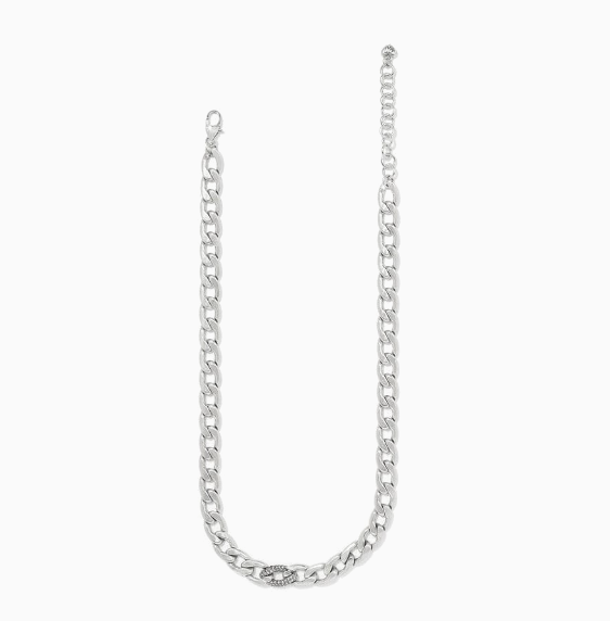 Cleo Pave Link Necklace