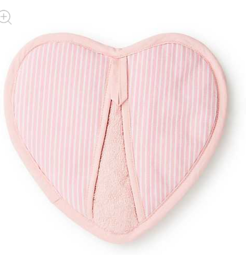 Rosy Check Heart Potholder