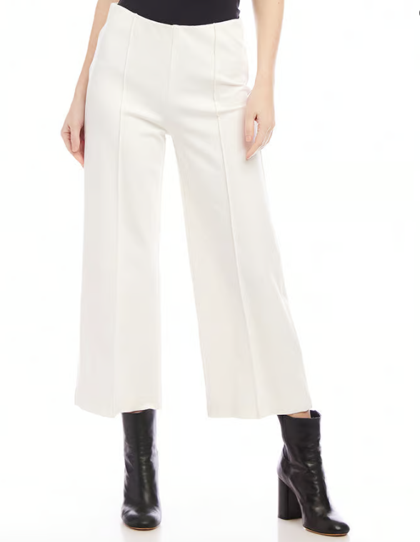 Pintuck Wide Leg Pants