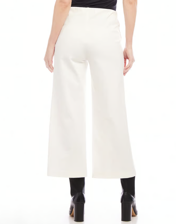 Pintuck Wide Leg Pants