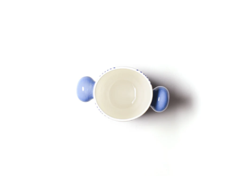 Iris Blue Large Cylinder Vase
