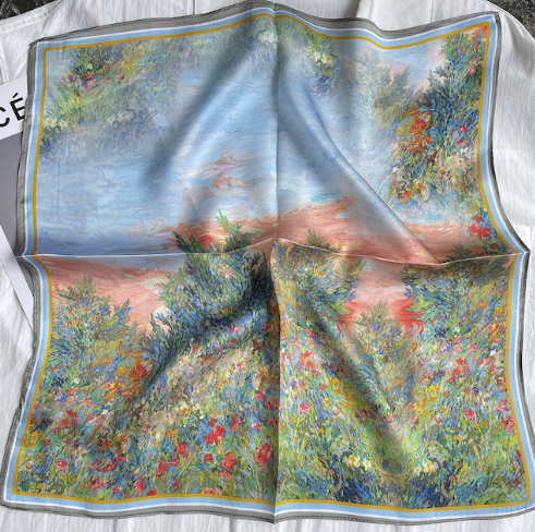 Menagerie Feather Silk Scarf