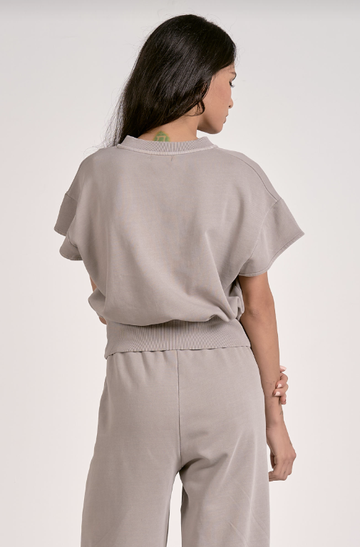 Heather Grey Cap Sleeve Top