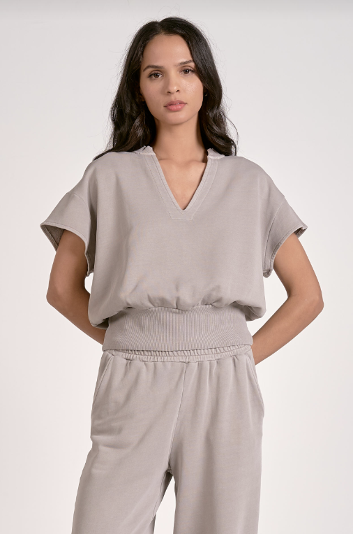 Heather Grey Cap Sleeve Top
