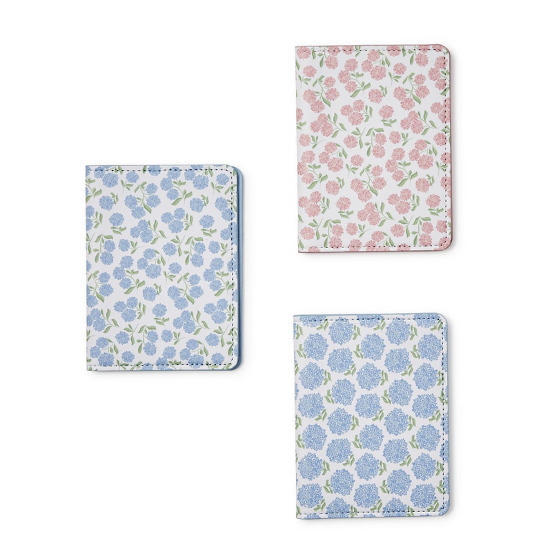 Hydrangea Print Passport Holder A/3 Designs