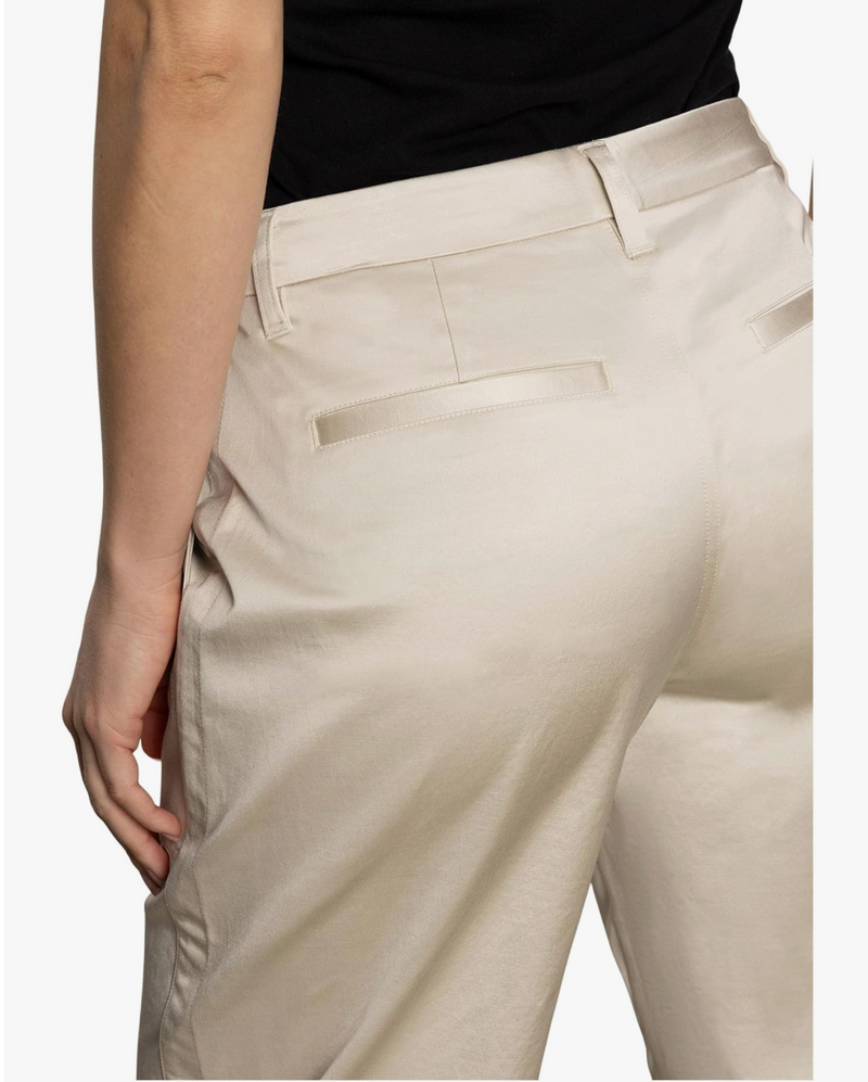 Sateen Tapered Pant Mother Of Pearl