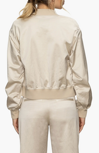 Skyline Sateen Bomber Mother Of Pearl