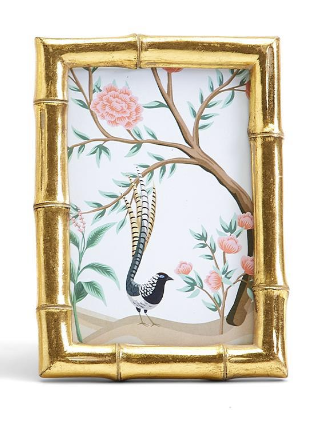 Gold Faux Bamboo Photo Frame