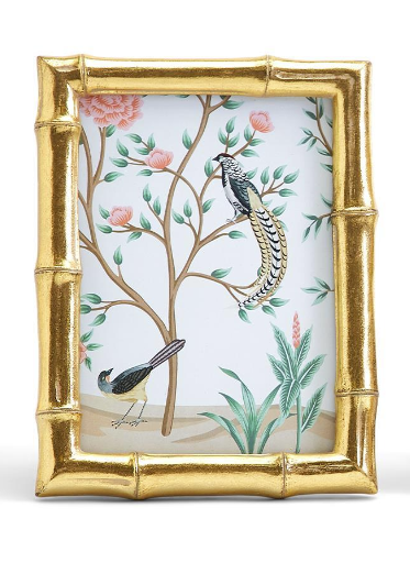 Gold Faux Bamboo Photo Frame