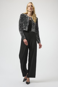 Sequined Velvet Cropped Cover-up
