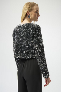 Sequined Velvet Cropped Cover-up