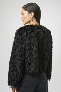 Faux Fur Open Front Jacket