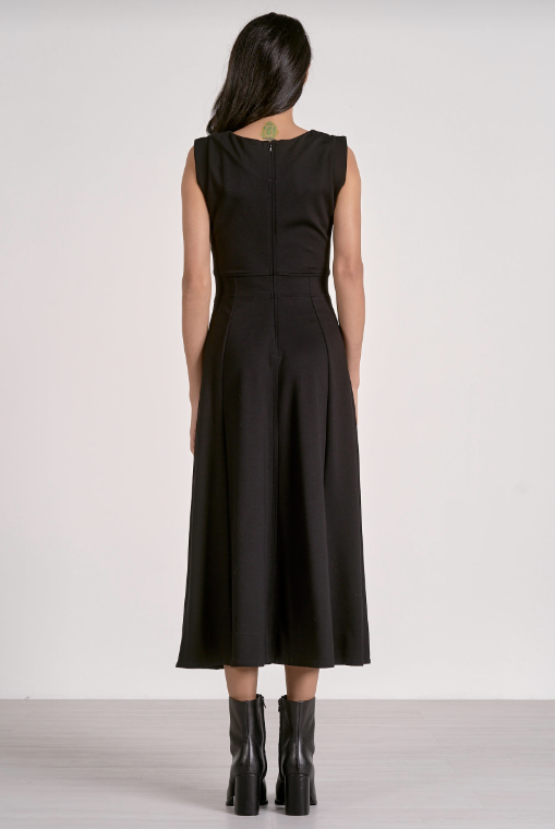 Midi Sleeveless Flair Dress