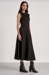 Midi Sleeveless Flair Dress