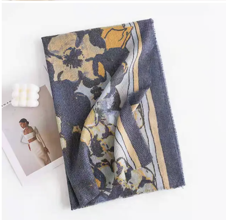 Lightweight Printed Scarf