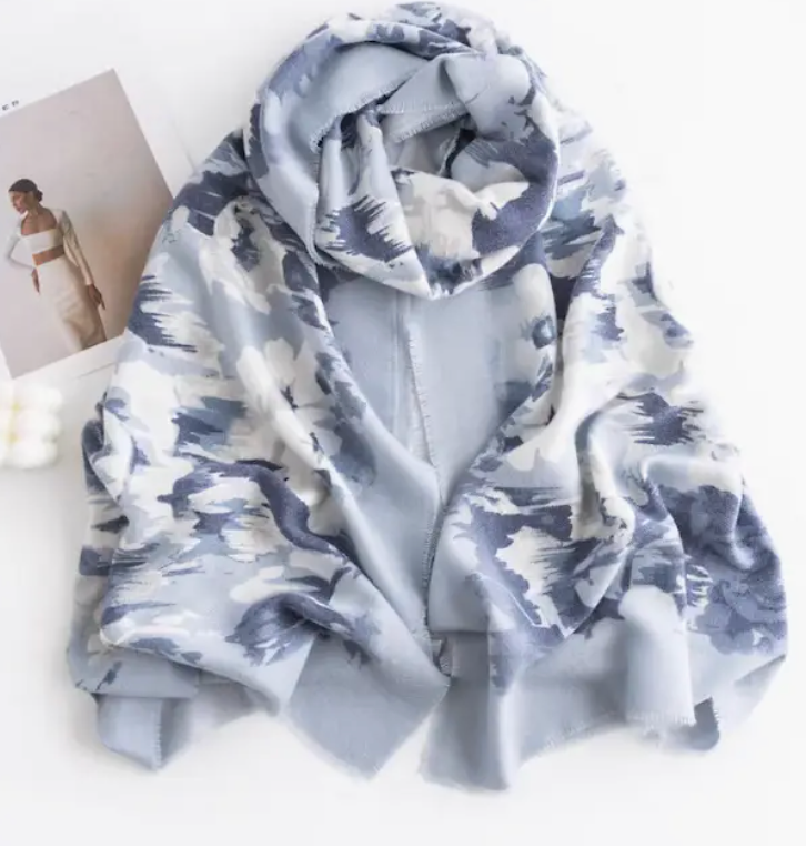 Lightweight Printed Scarf